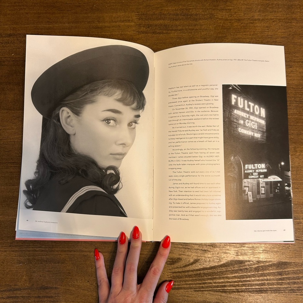Audrey Hepburn Treasures: Pictures and Momentos Hardcover Coffee Table Book - Picture 6 of 8